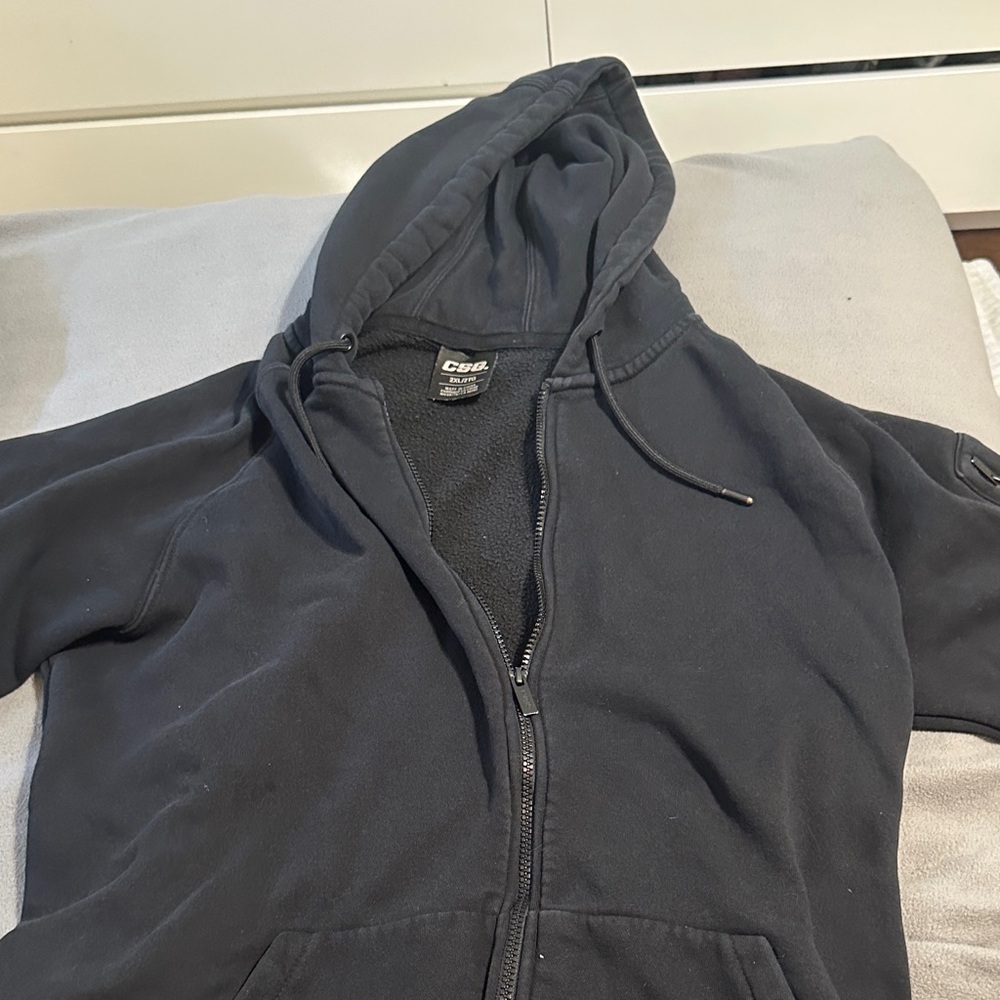 COBALT Men's Black Zip Up Sweater